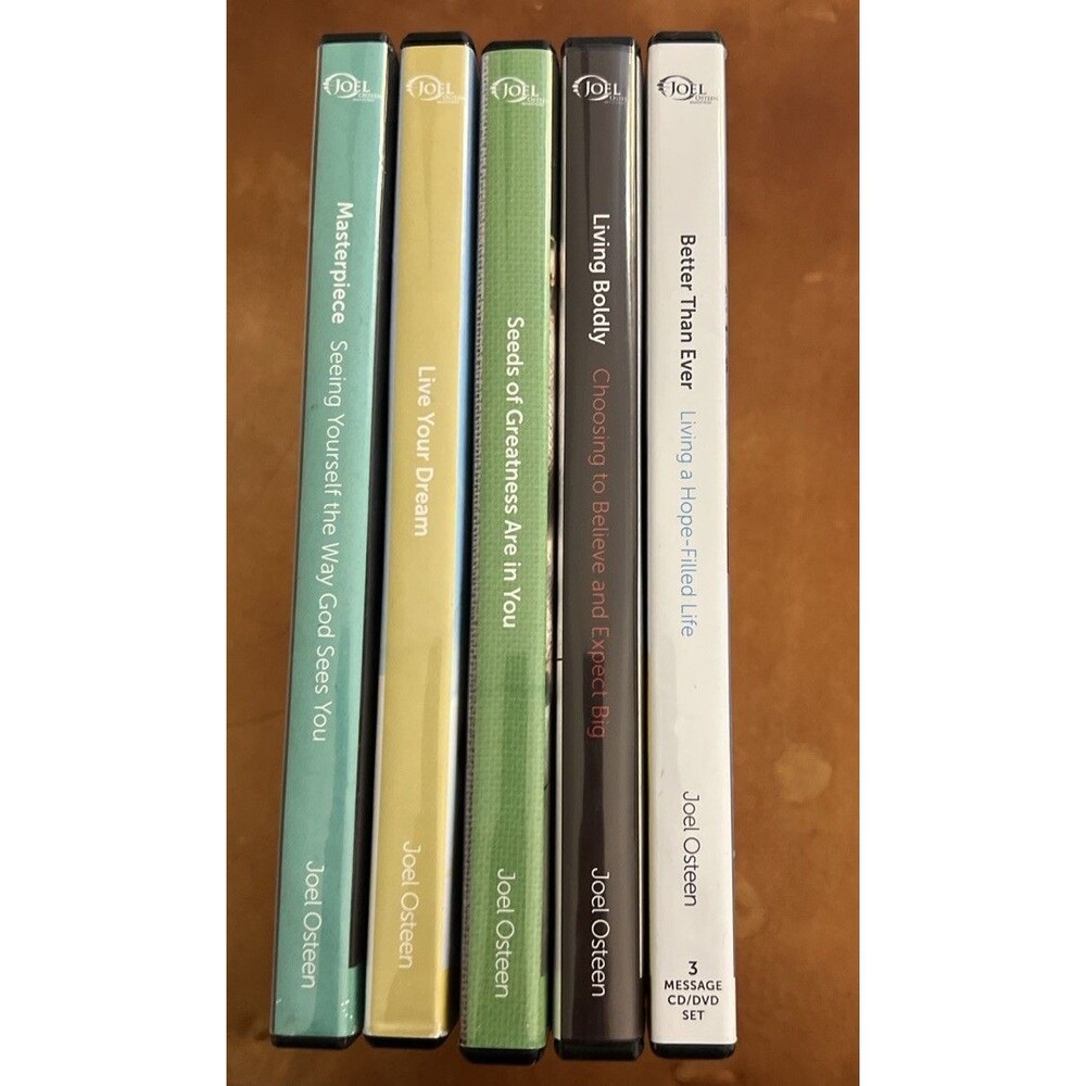 Lot Joel Osteen CD DVD Book Set - Masterpiece, Live Your Dream & More